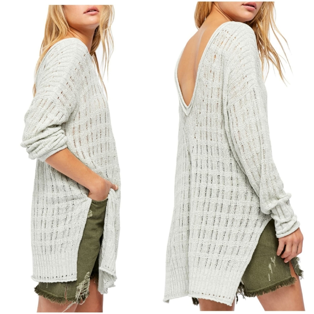 Free People Pretty in Pointelle Tunic/Sweater